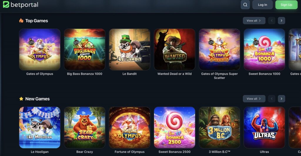 Bet Portal Casino - Best Overall Non GamStop Casino